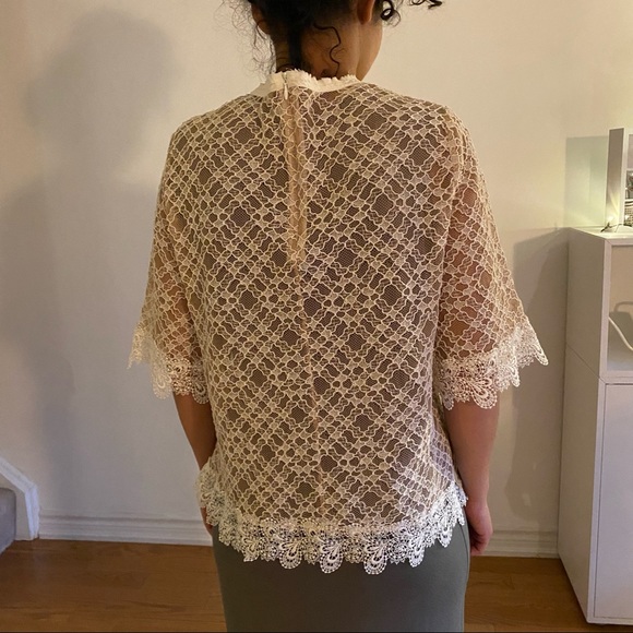 **PRICE DROP** Sandro Lace Top - Picture 3 of 6